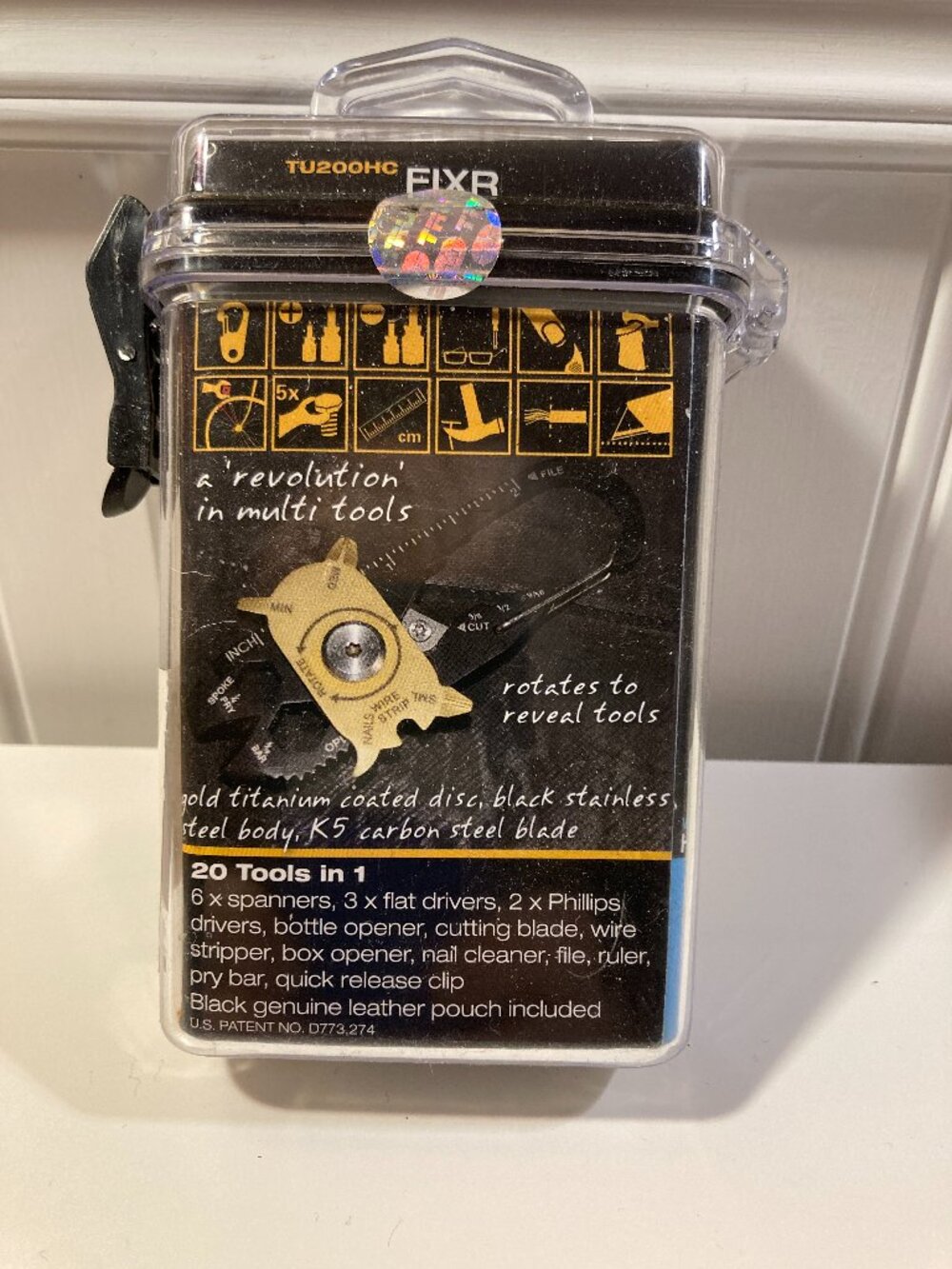 FIXR Multi-Tool 20-in-1 Key Ring Wrench Cutter Screwdriver Tool - Picture 2 of 2